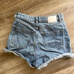 ZARA High-Waisted Mom Denim Shorts Photo 4