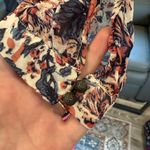 Lucky Brand Pink Pleated Ruffled Bib Collar Blouse Photo 4