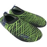 Sport D Womens Water Shoes Slip On Barefoot Striped Black Green US Size 6.5 Photo 0