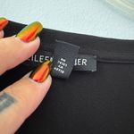 Eileen Fisher  Black Silk Boxy Oversized Shirt Sleeve Top size small Photo 4