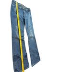 Hint Y2K 90s Low Rise Bootcut Distressed Paint Spotted Diamond Jeans Juniors 7 Blue Size undefined Photo 8