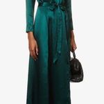 Reformation NWT Julius Silk Dress Emerald Green Size 0 Photo 8