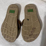 Sanuk  WOMENS Tripper FLIP FLOPS H2O Yeah sz 6 tan leather thong sandals Photo 4