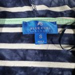 Blue Curl Beachwear Womens Small Blue White Stripe Hooded Swimsuit Cover-up Photo 3