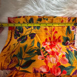 RACHEL Rachel Roy sunflower yellow Red size‎ large pockets linen crop pants Orange Photo 9