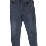 RE/DONE Womens High-Rise Ankle Cropped Jeans Skinny Button Fly Stretch Black 27 Photo 0