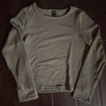 SheIn Dark Green Waffle Knit Long Sleeve Photo 0