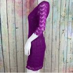 Free People  Holly Lace Fuschia Purple Mini Sheath Dress XS Photo 8
