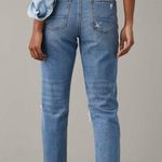 American Eagle Ripped Mom Jeans Size 8 Long Photo 1