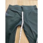 White House | Black Market Legging Faux Leather Side Women’s Size Med Long Green Photo 4