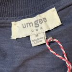 Umgee  Women's Cotton Midi Dress Blue Pockets V-neck Short Sleeve Oversized sz M Photo 5