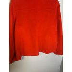Talbots  Womens Orange Wool Blend Button Front Jacket Size 18 Collared Classic Photo 8
