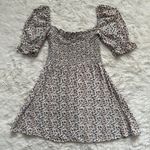 Faithfull the Brand Dress Beldhi Floral Mini Puff Sleeves Fit and Flare S Photo 3