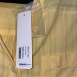 Soft Surroundings NEW L Primavera Tunic in Golden Haze Yellow Button-Up Blouse Photo 4