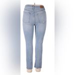 Madewell NWT  The High Rise Slim Boy Jeans Light Blue Distressed Size 30 Photo 1