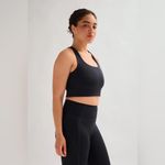 Girlfriend Collective  Black Paloma Racerback Bra Photo 6