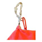 SheIn  Orange Swimsuit Pearl Straps Size M NWOT Photo 2