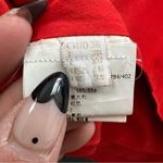 Bally Orange/Leather Trim Mid Length Dress. Size 6 Photo 8