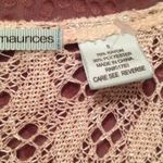 Maurice's Loose Knit Short Sleeve Sweater Top Photo 2