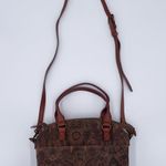 American Leather Co. Carrie Mini Dome Crossbody Bag in Tapestry Brown Suede Boho Photo 7