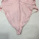 Tularosa Bettie One Piece in Pink & White Stripe Photo 9