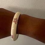Bracelet ivory , pink flowers romantic, cottage feminine,prairie,victorian Photo 5