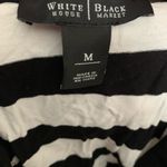 White House | Black Market WHBM B&W 3/4 Sleeve Striped Ballet Neck Top M Photo 2
