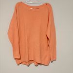 Anthropologie Naomi wool Sweater Crew Neck Sweater coral orange size XL petite Photo 3