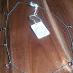 Rose Color Swarovski Crystal Sterling Silver Necklace Photo 6