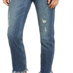 Lucky Brand  Sienna Distressed Boyfriend Jeans Ironato size 25 Frayed Hem NEW Photo 0