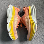 Hoka Women's 8 ONE ONE Bondi 8 Running Shoes Shell Coral Peach Parfait Photo 2