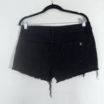 Black Orchid Black Distressed Jean Shorts NWT Size 29 Cut-Off Black Denim Shorts Photo 1