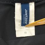 Jantzen  Halter Tankini Top Skirted Bottoms Womens 10 Black White Two Piece‎ Photo 3