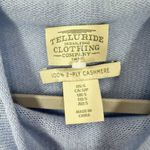 Telluride Clothing Co. Baby Blue Lavendar Mockneck 100% Cashmere‎ Sweater NWT Photo 5