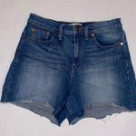 Madewell Jean Shorts Women’s 28 High Rise Blue Denim Stretch Summer Beach Photo 0