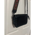 Urban Expression Urban Expressions Black Studded Vegan Leather Shoulder Crossbody Bag Purse Boho Photo 1