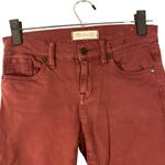 Madewell Maroon Low Rise Skinny Skinny Ankle Denim Jeans Women Sz 24 Photo 4