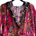 Custo Barcelona Vintage Y2K  Velvet Burnout Top Anime Psychedelic Size 2 Photo 11