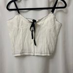 Princess Polly  White Lace-Up Tank Top Photo 3