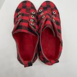 None Buffalo Plaid Sneakers Slip On Style size 7 Photo 6
