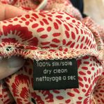 Rachel Mara red floral silk tiered dress size 6 Photo 4