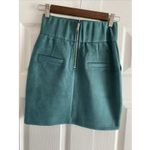 Azalea‎ Wang Women's Small Blue Teal High Rise Suede Festival Boho Western Rodeo Photo 3