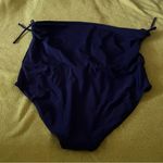 Tropical Escape Stylish Navy Blue One-Piece Swimsuit Photo 2