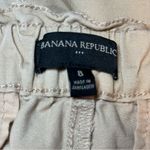 Banana Republic  Paperbag High Rise Cuffed Shorts Size 8 Khaki Tan Button Fly EUC Photo 2