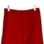 Jams World  Shorts Bermuda Long Mid Rise Cotton Solid Red Women’s Size 6 Photo 2