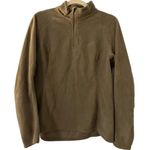 The North Face  Quarter Zip Fleece Women's Size Large Olive Warm Hiking Active Photo 0