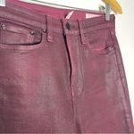 Rag and Bone Nina High Rise Ankle Skinny Coated Wine Red Skinny Jeans 26 Photo 2