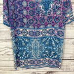 Skies Are Blue  Stitch Fix Blue and Purple Pattered Shift Dress, EUC, Size Medium Photo 10