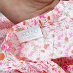 Abound  Floral V-neck Halter Neck Skater Mini Dress Size 1X NEW Pink/White Photo 8