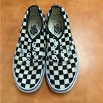 Vans  Black and White Checkerboard Slip-Ons Photo 5